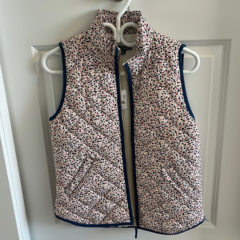 Floral J. Crew Vest